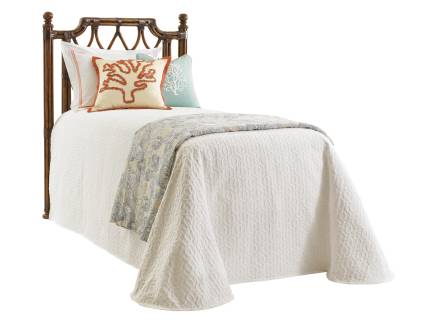 Island Breeze Rattan Headboard Twin